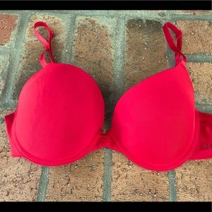 Red Nautica bra (underwire bra without push-up)